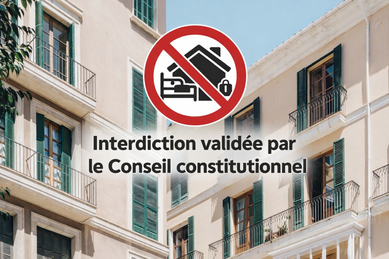 Meublés touristiques en copropriété : le conseil constitutionnel valide l’interdiction par vote aux deux tiers